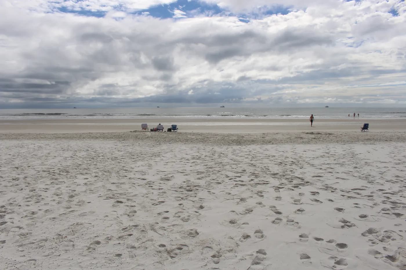 Sandy shoreline and ocean viewed from Frank Butler County Park East